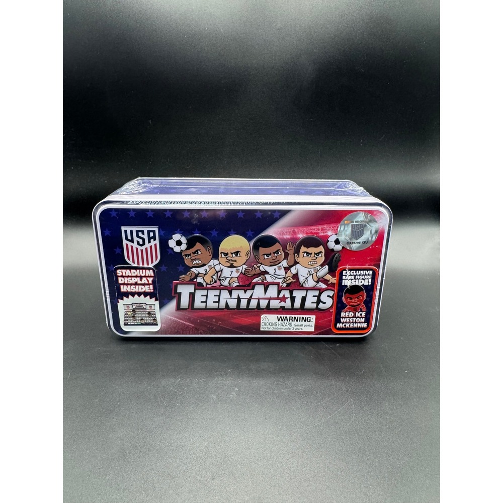 TeenyMates US Soccer Collector Tin Set with Exclusive Red Ice Weston McKennie